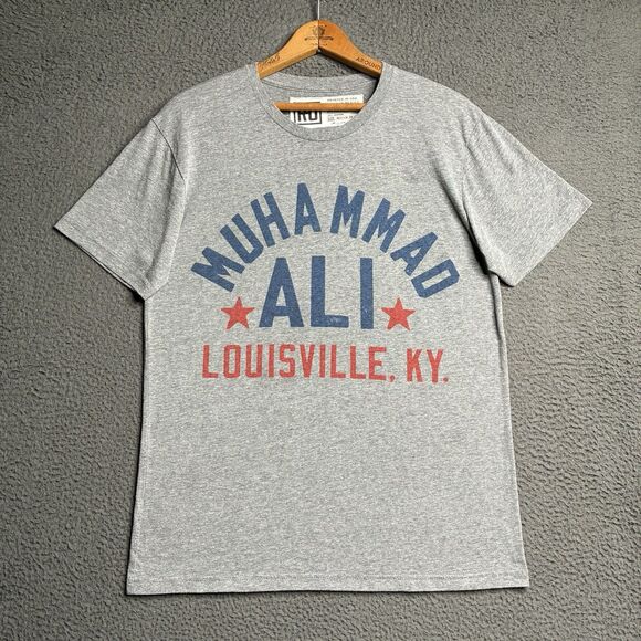 Roots of Fight T-Shirt Men Medium Muhammad Ali Float Like Butterfly Boxing Gray - Picture 9 of 10